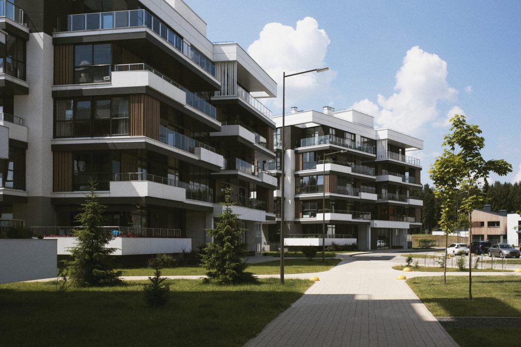Modern residency complex
